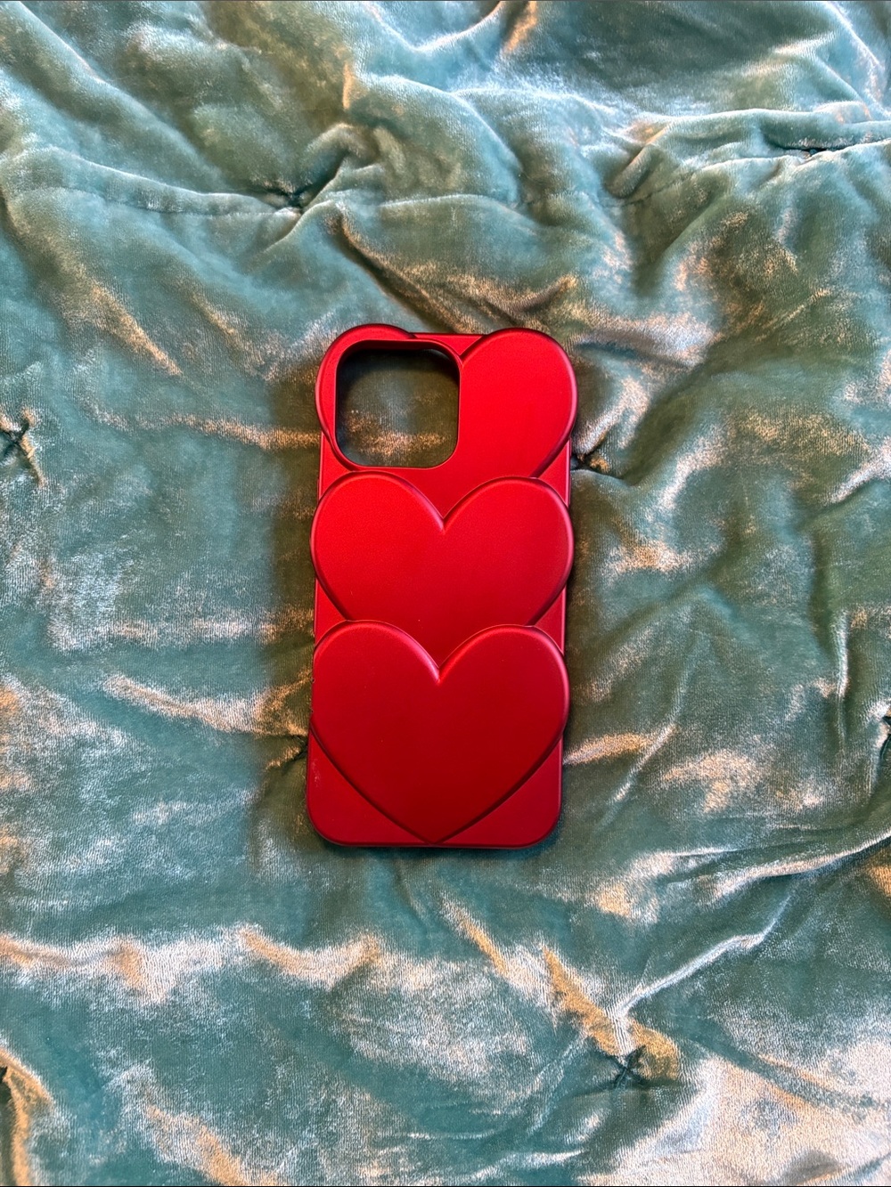 Red Heart Pattern Phone Case - Picture 2 of 2